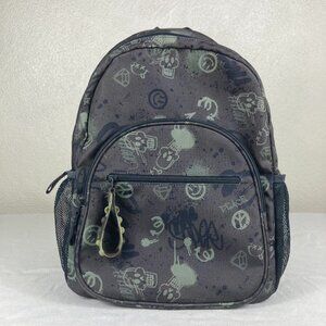 Art Class Skull Print Backpack Gray Black School Bookbag New Without Tags